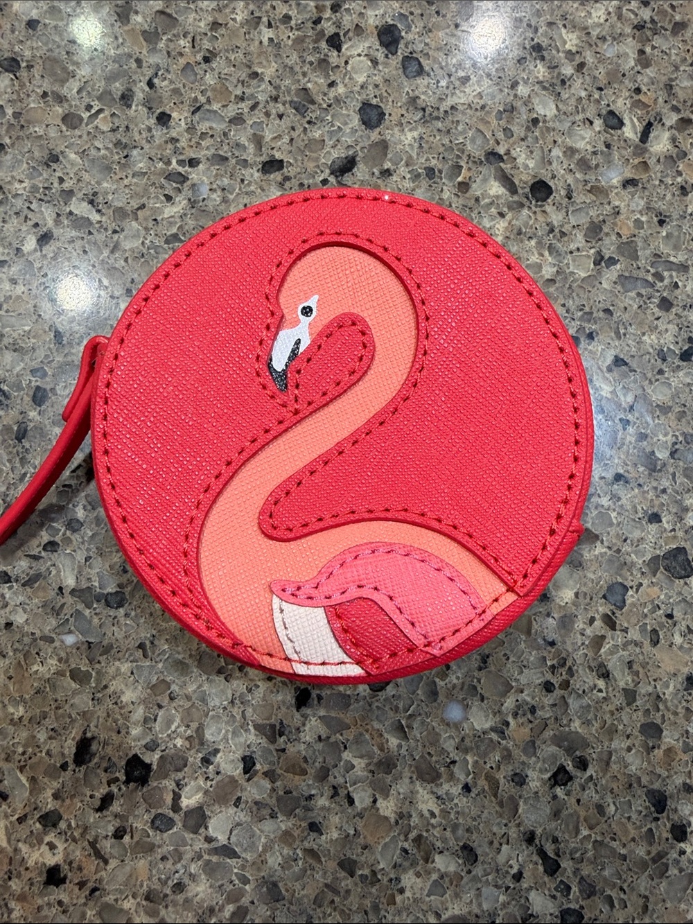 Kate Spade “Take a Walk on the Wild Side” flamingo coin purse
